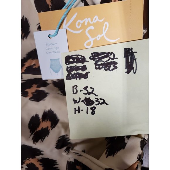 Women's Tortoise Ring One Piece Swimsuit Size XL - Picture 5 of 7